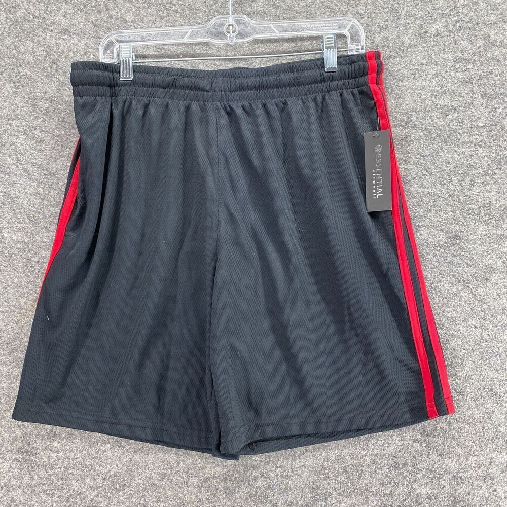 New Essential Elements Activewear Shorts Men L Large Black High Rise Pull On